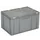 Euronorm Stapelkrat Pe Hxlxb 330X600X400Mm 63L Met Deksel Grijs
