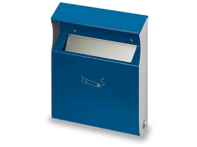 Wandasbak Staalplaat Blauw 2 liter 300x230x60mm Overkapping Slot