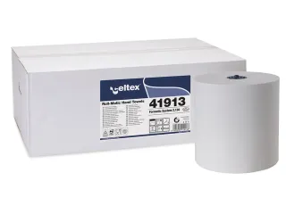 Handdoekrol Celtex MM Formatic 2-laags wit 130 meter doos a 6 rol - 2