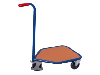 Platformwagen Duwstang 150kg Laadvlak 565x450mm 3 Wielen - 2