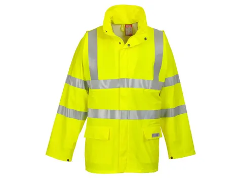 Portwest FR41 regenjas, fluo geel, maat 3XL, per stuk
