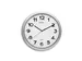 Horloge murale MAULstep Quartz Ø40x5cm plastique Argent/blanc silenci