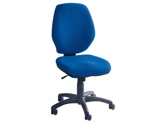 bureaustoel,synchroonmech.,zitting stof blauw,zitting H 440-580mm - 1