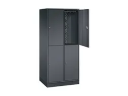 grootvolume garderobekast,HxBxD 1950x820x600mm,2x2vak.,vak B 360mm