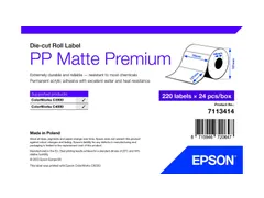 Epson 7113414, Wit, Zelfklevend printerlabel, Gestanste etiket, Rol, I