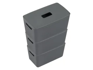 Opbergbox Kangaro 8 liter antractiet set 3 stuks inclusief deksels - 2