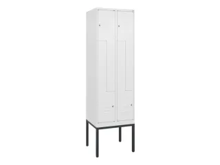 Z-garderobekast,HxBxD 2120x600x500mm,vak B 150/300mm,cil.-slot - 1