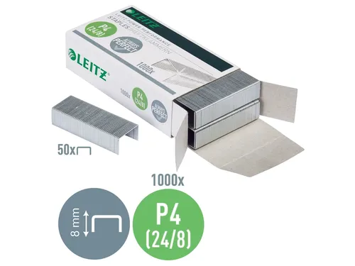 Nieten Leitz 24/8 verzinkt 1000 stuks