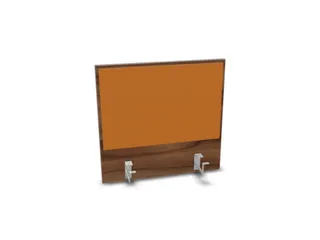 opzetpaneel v. bureau aanbouw achter NP-tiepolo nut BN3005-geel 600mm - 1