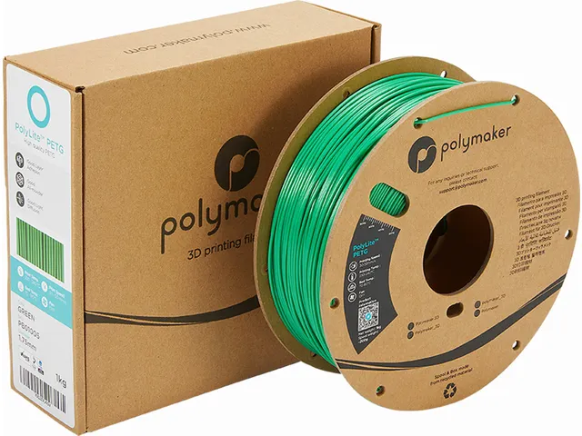 Polymaker PolyLite PETG filament 1,75 mm Groen 1kg