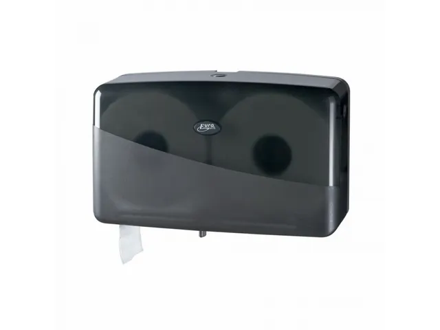 Pearl Black Toiletpapier Dispenser Mini Jumbo Duo zwart