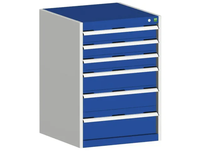 ladekast HxBxD 900x650x525mm 6laden romp RAL7035 front RAL5010