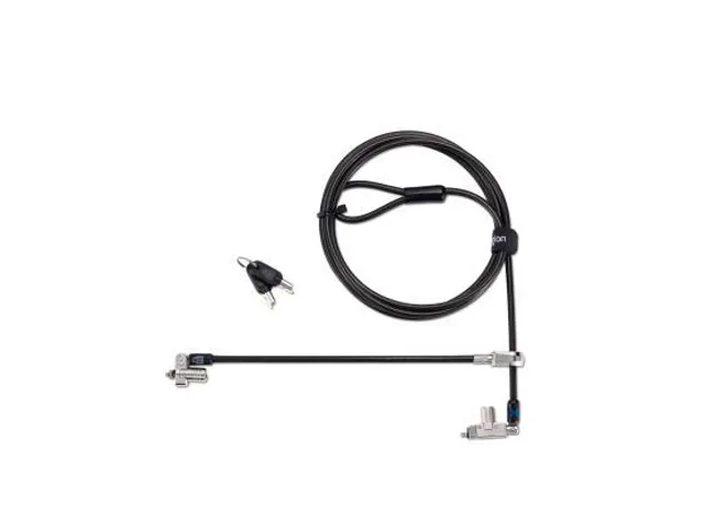 Kensington Slim N17 2.0 Keyed Dual Head Laptop Lock voor Wedge-Shaped