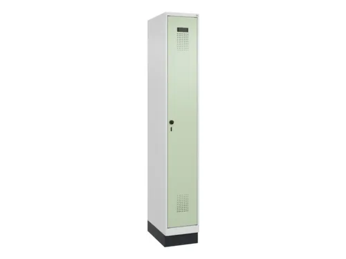 locker,HxBxD 1950x300x500mm,1vak,vak B 300mm,draaigrendel,sokkel