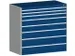 Ladekast 1200x1300x750mm 8laden 75kg Kleur RAL5010 Blauw