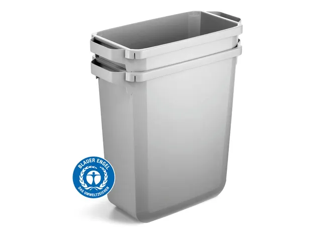Conteneur à déchets DURABIN ECO rectangulaire 60 litres gris