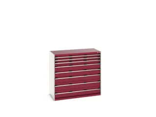 ladekast 1200x1300x650mm 8laden zware lasten RAL7035 front RAL3004 - 7