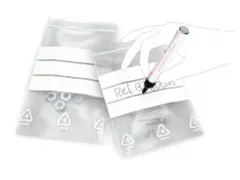 Gripzakken Transparant met Schrijfvlak 80x120mm