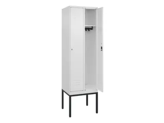 locker,HxBxD 2120x600x500mm,2vak,vak B 300mm,cil.-slot,voetonderstel - 2