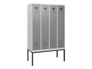 schoollocker,HxBxD 1950x1200x500mm,4vak,vak B 300mm,cil.-slot - 2