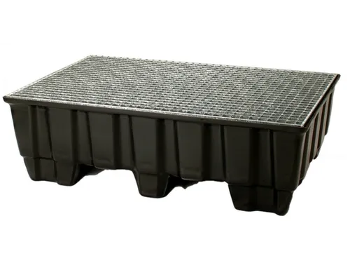 Opvangbak 2x 200l Opvangvol. 220l Pe 360x 1220x 820mm Rooster Verzinkt