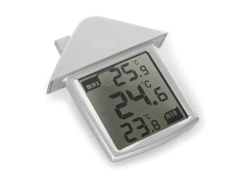 Transparante Raamthermometer Met Min- En Maxaanduiding