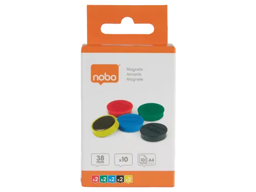 Magneet Nobo 38mm assorti 10st
