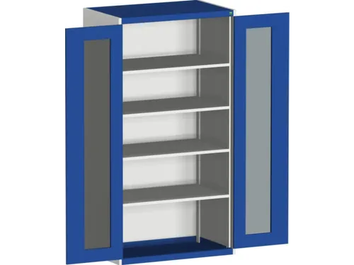 systeemkast,HxBxD 2000x1050x650mm,4xStalen bodem,5-punts sluitsysteem