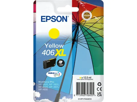 C13T17H44010 EPSON 406XL WF Inkt geel HC 1200 pagina's 12,5ml