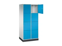 grootvolume-lockersysteem,RAL 7035/RAL 5012,HxBxD 1950x820x600mm