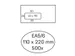 Envelop Hermes Ea5/6 110x220mm Venster links 40x110 Zelfklevend