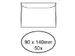 Envelop Quantore voor visitekaartjes 90x140mm 95gr wit 50st.