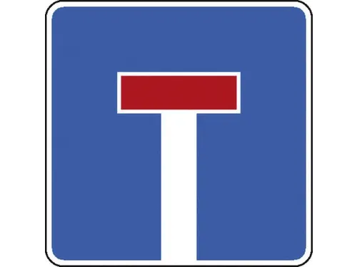 verkeersbord,doodlopende weg,conform StVO,aluminium,retro-reflecterend