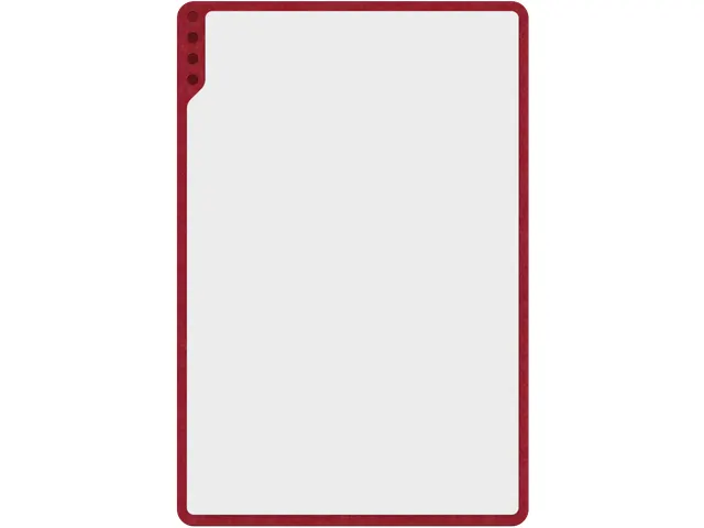 PLAYROOM Playboard draagbaar whiteboard S 75x50cm Rood