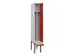 locker met bank,voor scheiding van kleding,HxBxD 2120x300x815mm,1vak