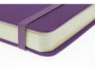 Schetsboek Kangaro A5 purple heart PU HC 80 vel 140gr roomwit met elas - 6