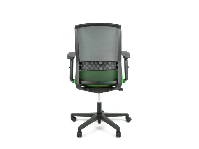 Bureaustoel EN1335 Linea Tekna 01 zwart/groen met 2D armleuning