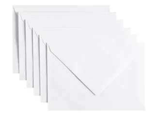 Envelop Papicolor C6 114x162mm kraft wit pak à 6 stuks - 1