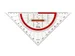 Geodriehoek Aristo GEOCollege 220mm met greep transparant