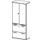 kantoorkast HxBxD 1920x800x430mm romp kwarts decor front onyxgrijs