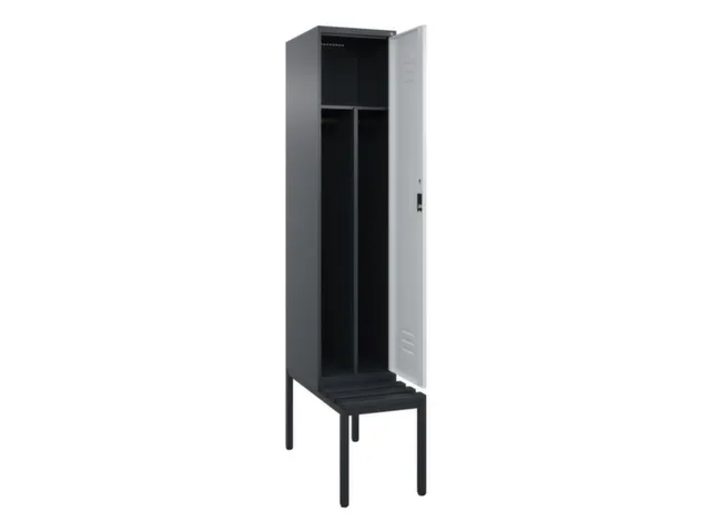 locker voor scheiding van kleding,HxBxD 2120x400x815mm,1vak