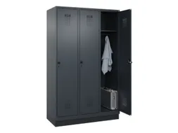 locker,HxBxD 1950x1200x500mm,3vak,vak B 400mm,draaigrendel,sokkel