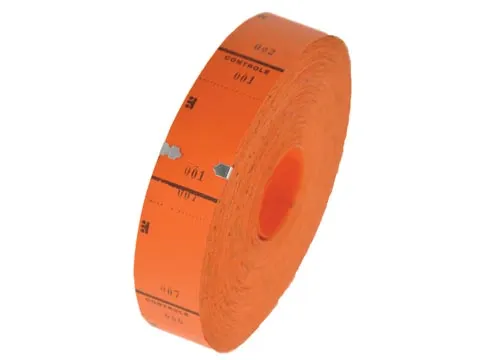 Ticketrol, 1000 tickets, oranje