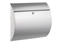 Brievenbus Alco Zilver Met Slot 375x330x120mm Staal