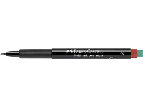 Marker Faber-Castell Multimark permanent S rood