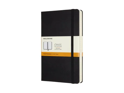 Notitieboek Moleskine Expanded large 130x210mm lijn hard cover zwart
