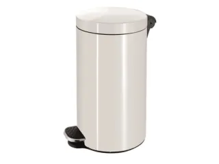 Antibacteriële pedaalemmer,5l,HxØ 280x210mm,romp staal RAL9016 - 1