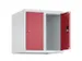 opzetkast,v. locker,2vak.,vak B 250mm,HxBxD 500x500x500mm,vleugeldeur