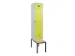 locker met bank,voor scheiding van kleding,HxBxD 2120x400x815mm,1vak