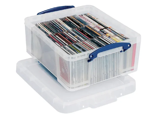 Opbergdoos 18 Liter Transparant Cd/dvd Groot